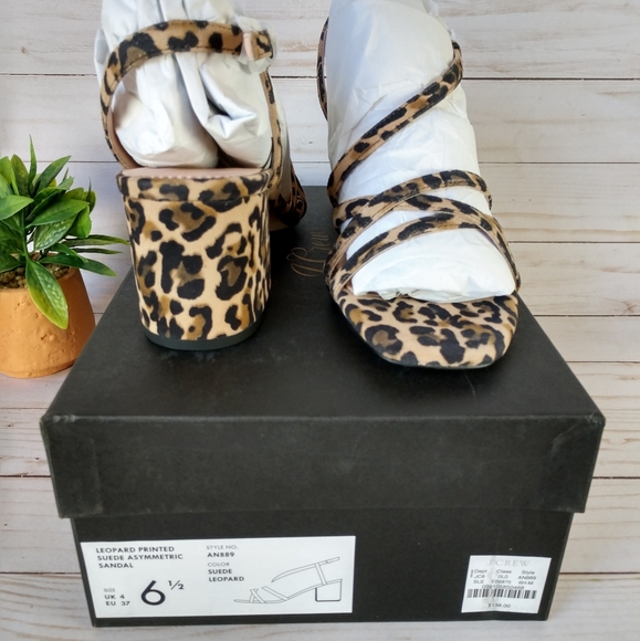 J. Crew Odette Strappy Sandals Leopard Pat… - Picture 9 of 10